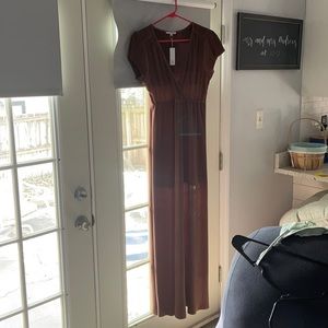 Baltic Born Ribbed Bronze Maxi Dress